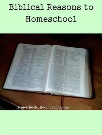 Biblical reasons to homeschool