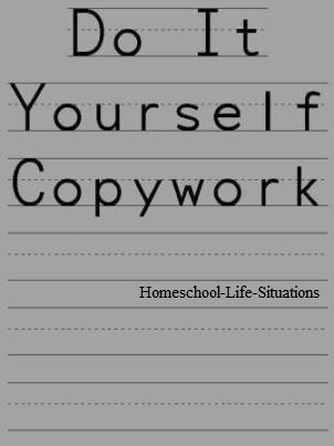 Do it yourself copywork