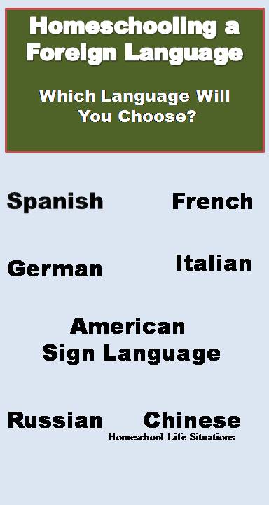 Homeschooling a foreign languae which one will you choose