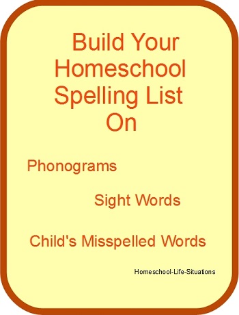 Build your spelling lists on