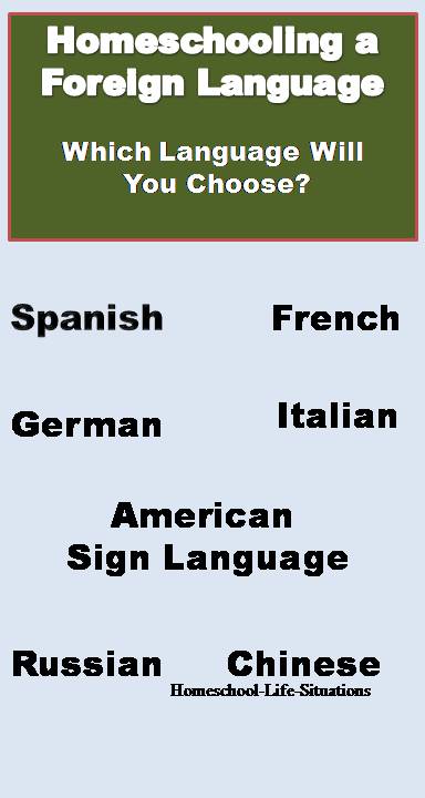 Homeschooling a foreign languae which one will you choose