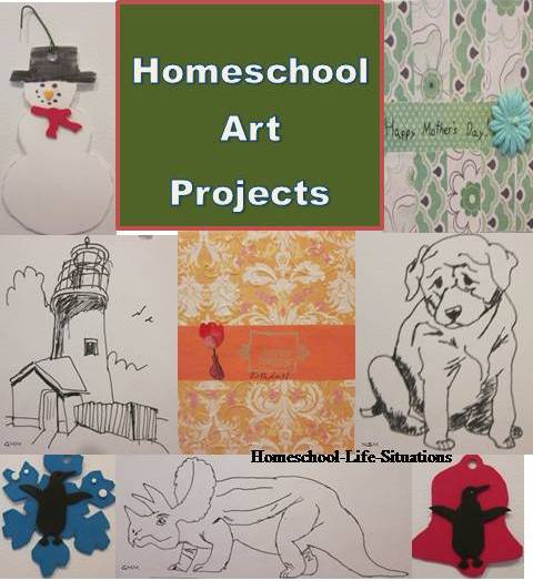 homeschool art projects we have done
